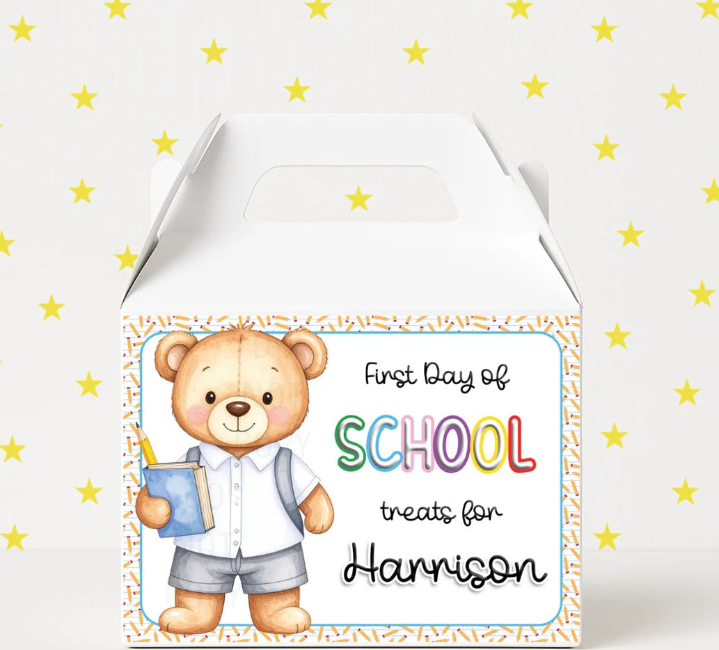 First Day at School Treat Box