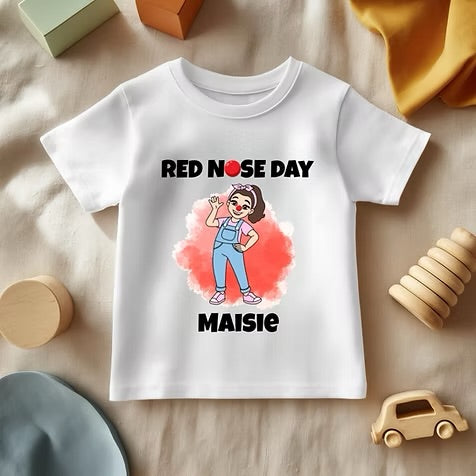 Ms Racheal Red Nose Day - White T/Shirt - Long Sleeve Top - Jumper - Hoody