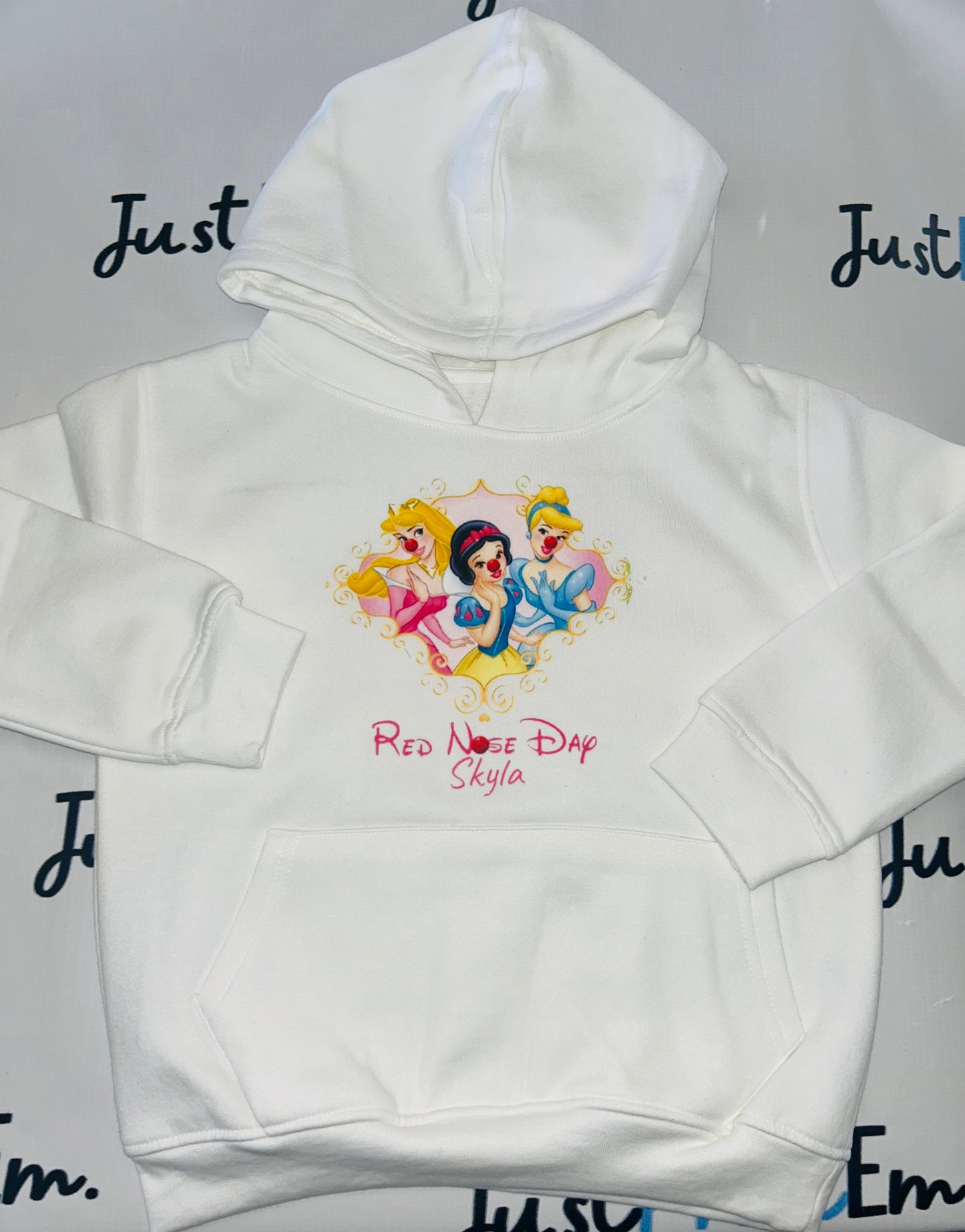 Princess Red Nose Day - White T/Shirt - Long Sleeve Top - Jumper - Hoody