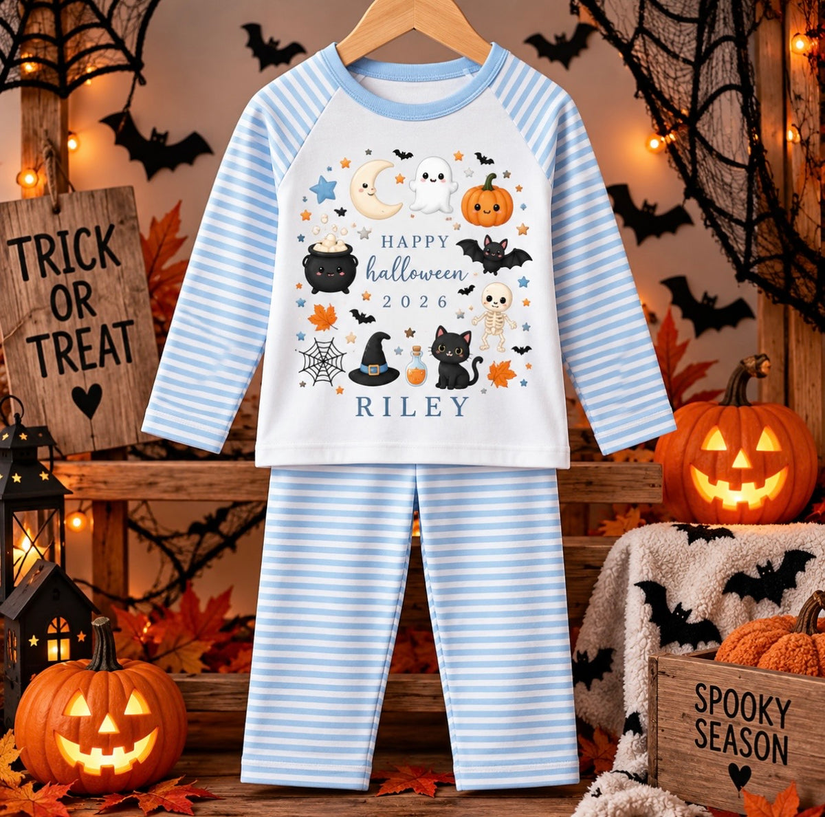 Halloween Stripped Pjs