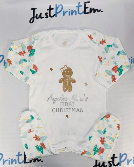 Christmas Baby Grower - Gingerbread
