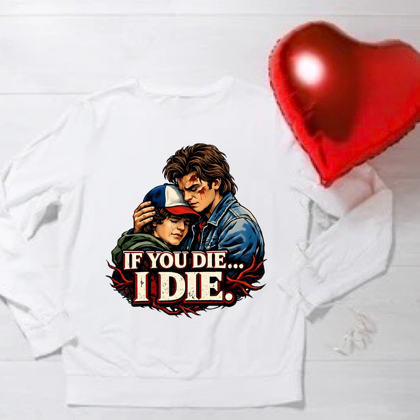 Valentine Stranger Things Tops (mixed designs)