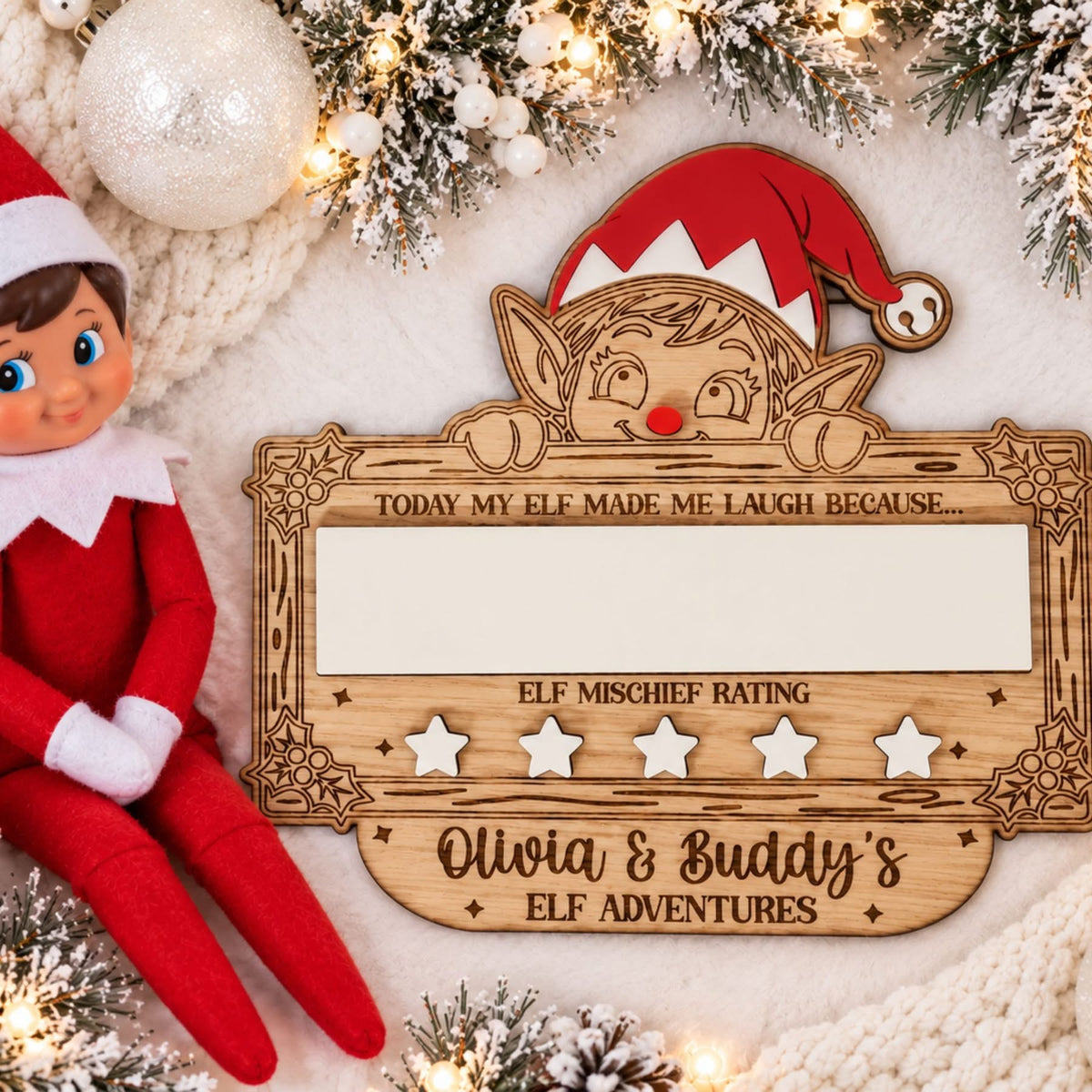 Personalised Elf Adventure Board
