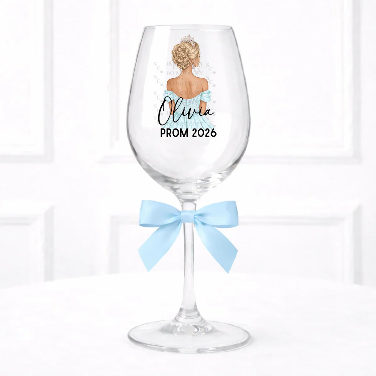 Prom Wine Glass