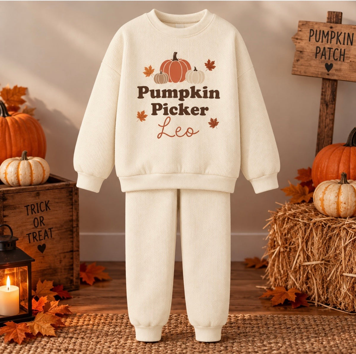 Halloween Pumpkin Picking Tracksuits