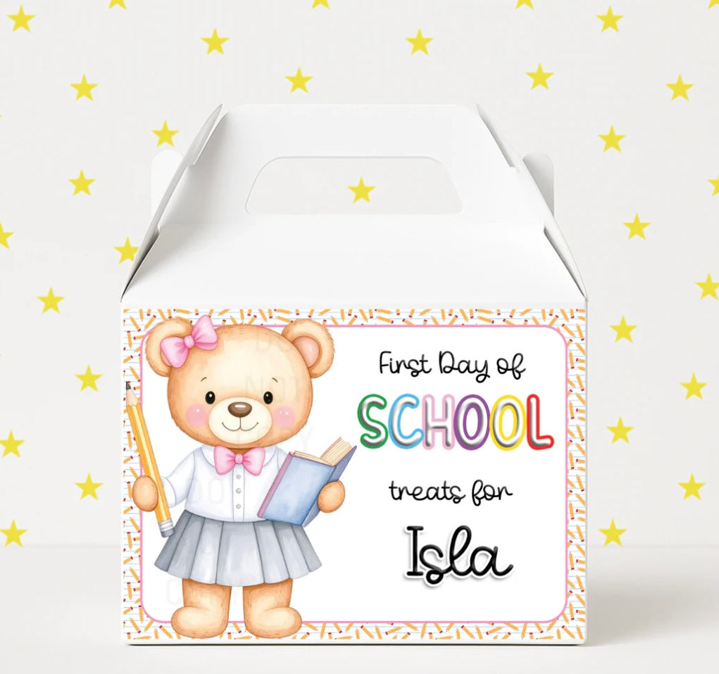 First Day at School Treat Box