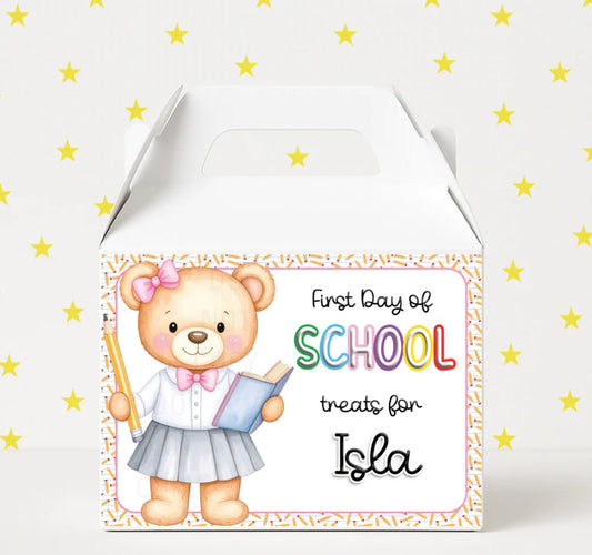 First Day at School Treat Box