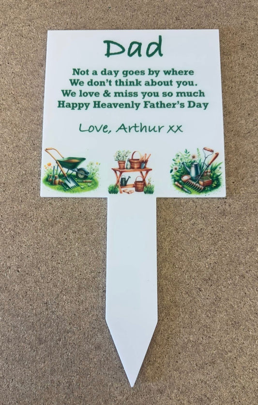 Father's Day - Memorial Grave Spike