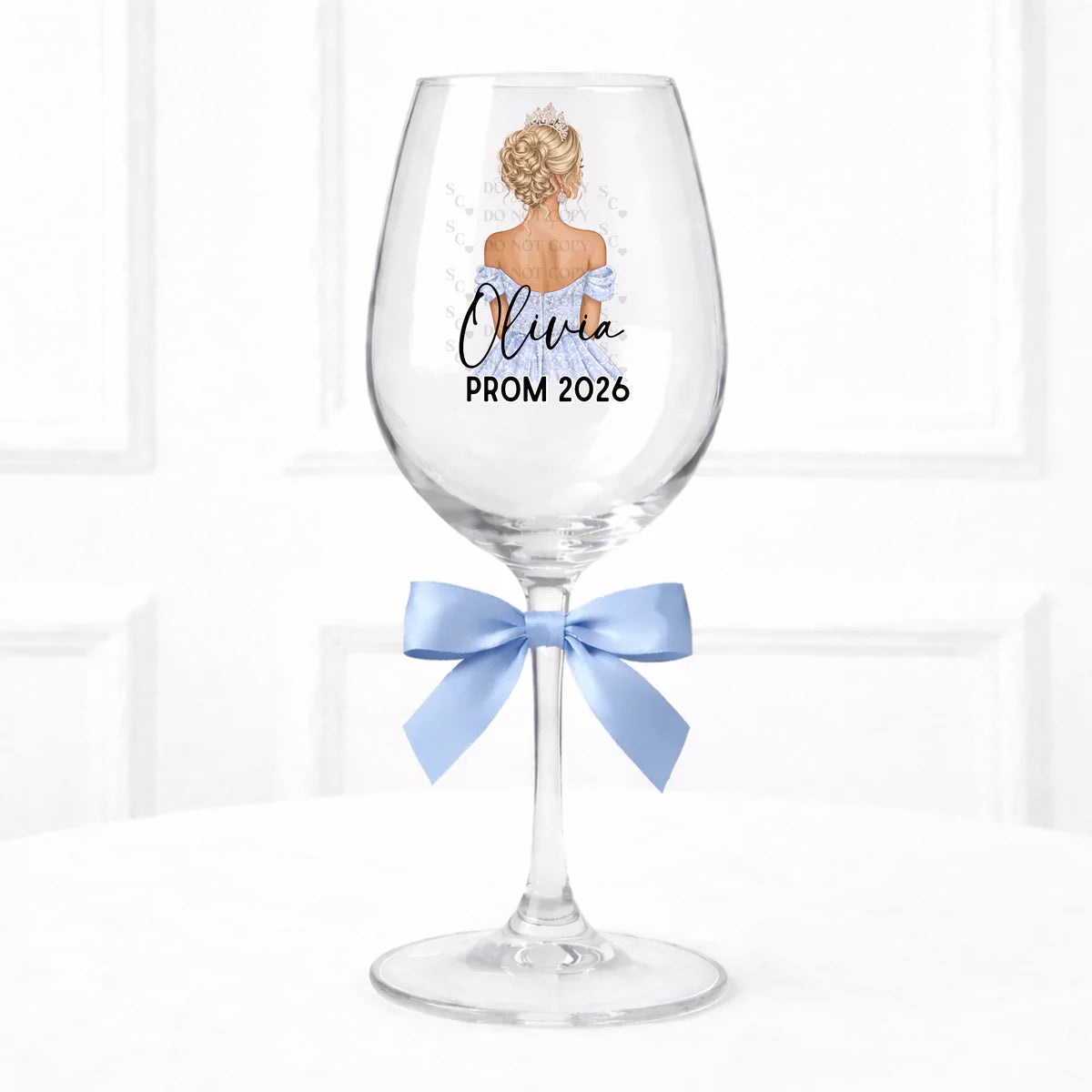 Prom Wine Glass