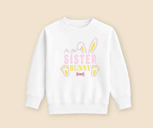 Bunny  - White T/Shirt - Long Sleeve Top - Jumper - Hoody