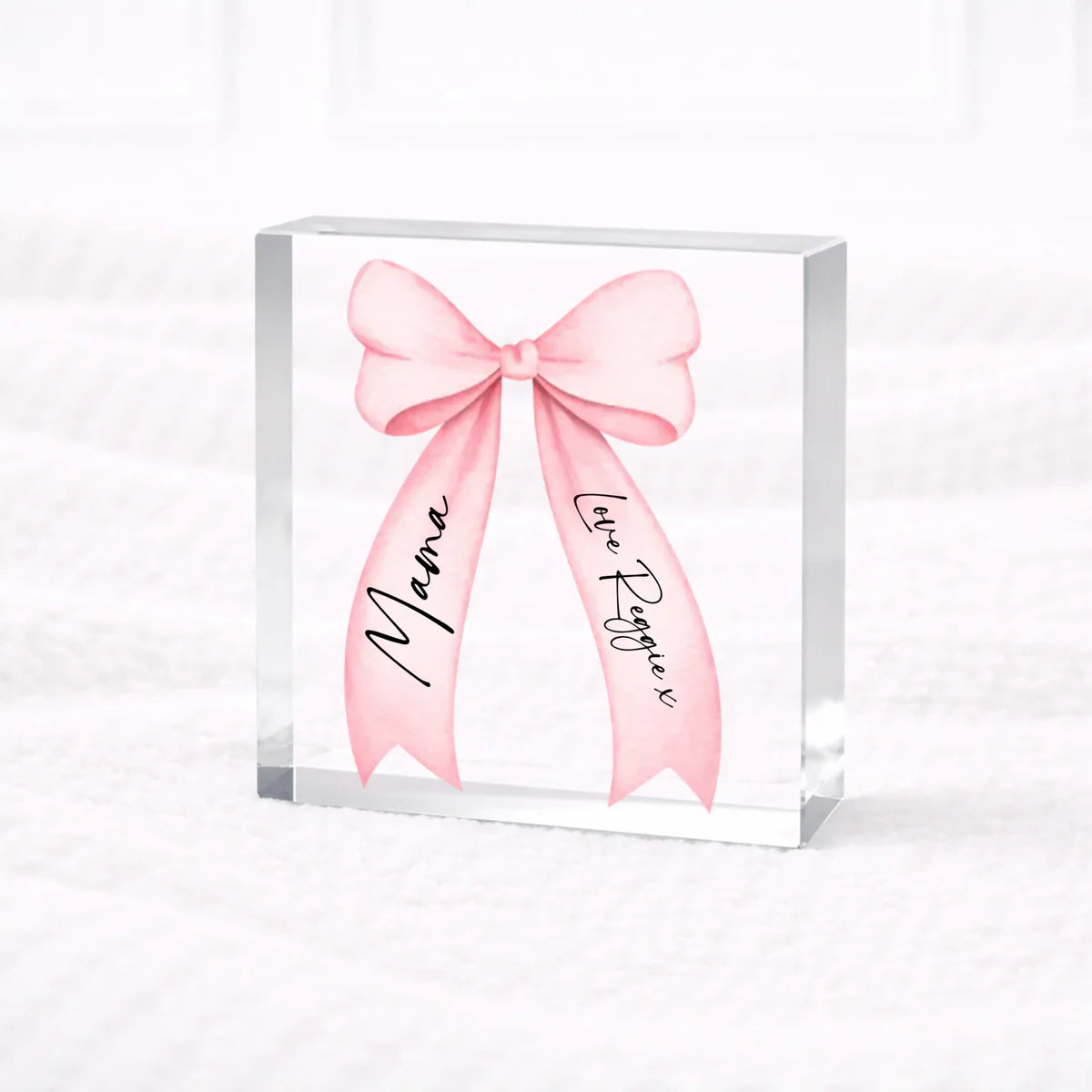 Bow Acrylic Block