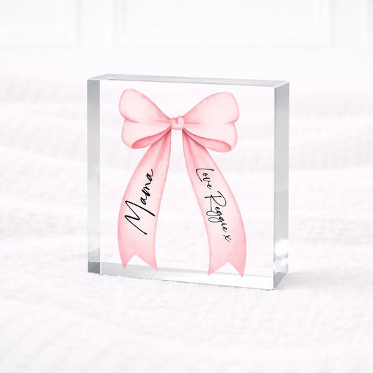 Bow Acrylic Block