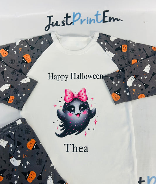 Girly Ghost Halloween Pjs