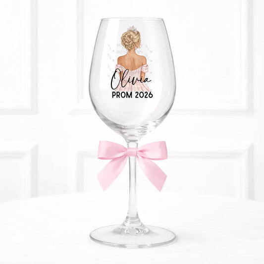 Prom Wine Glass