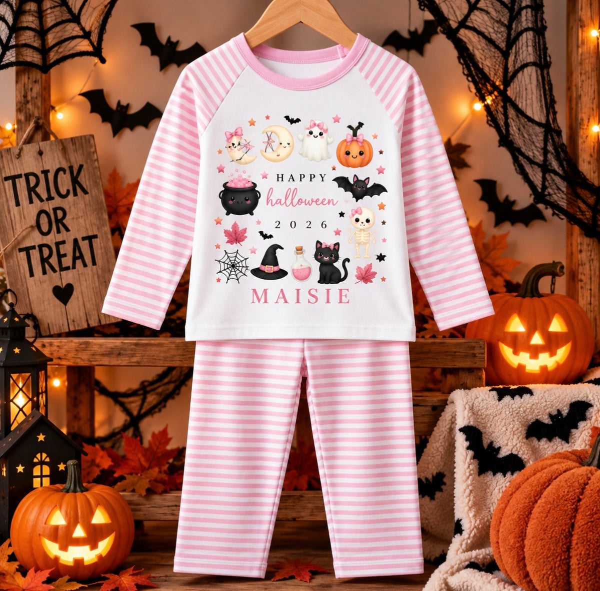 Halloween Stripped Pjs