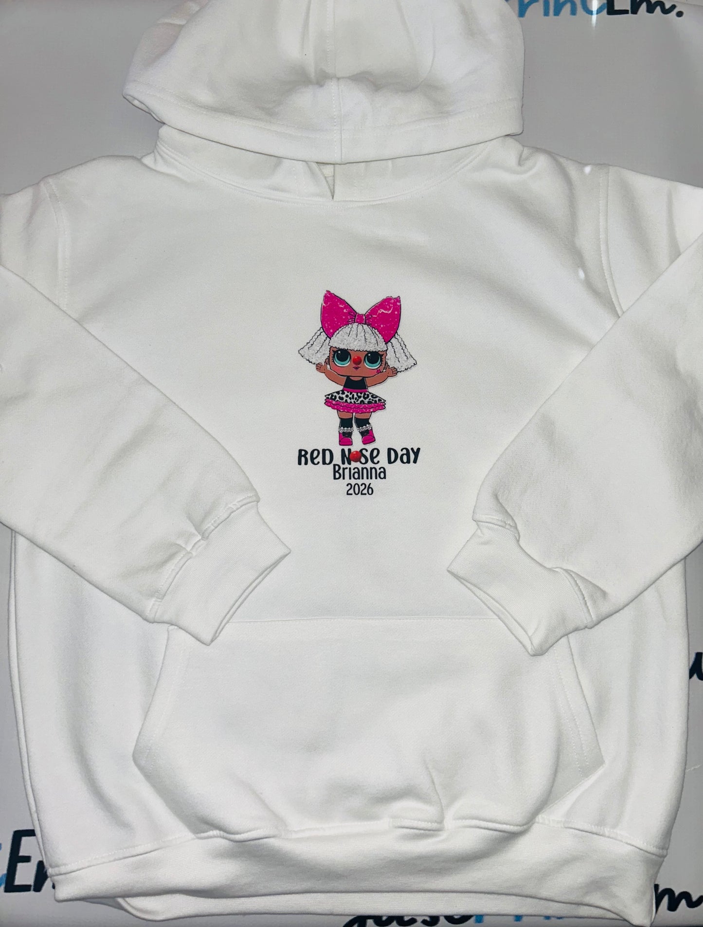 LOL Red Nose Day - White T/Shirt - Long Sleeve Top - Jumper - Hoody