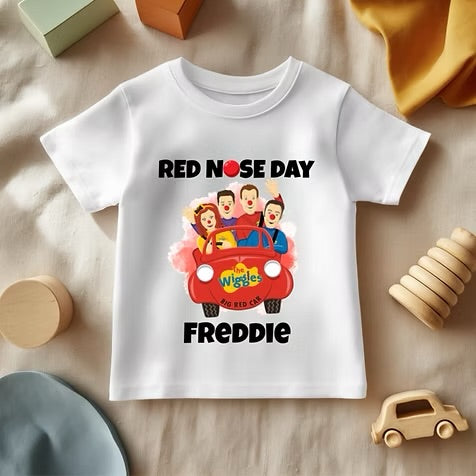 Wiggles Red Nose Day - White T/Shirt - Long Sleeve Top - Jumper - Hoody