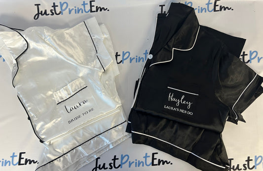 Hen Party Silk Pjs