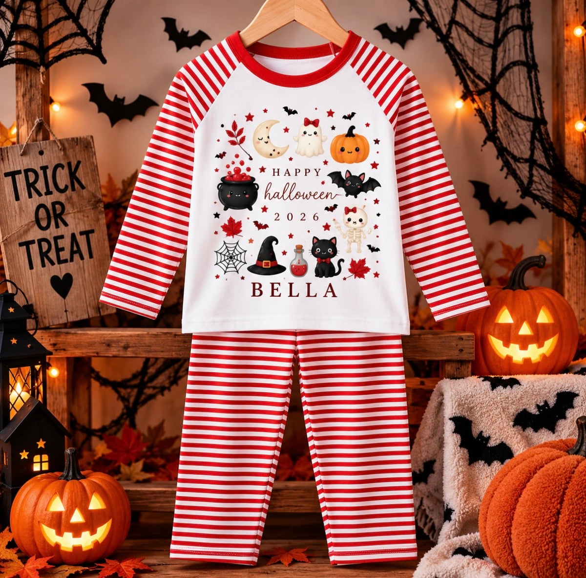 Halloween Stripped Pjs