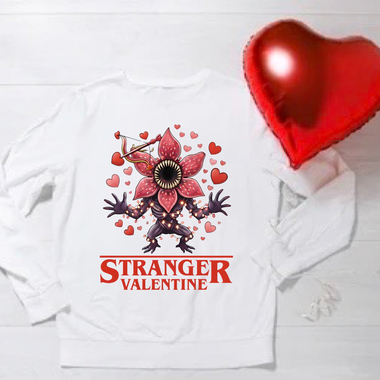 Valentine Stranger Things Tops (mixed designs)
