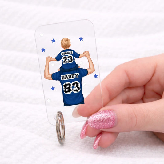 Father’s Day Football Keyring