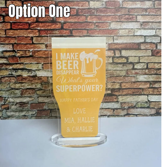Acrylic Beer Signs