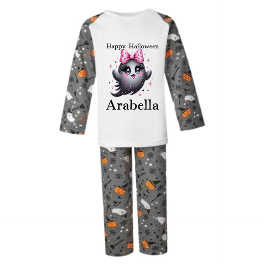 Girly Ghost Halloween Pjs