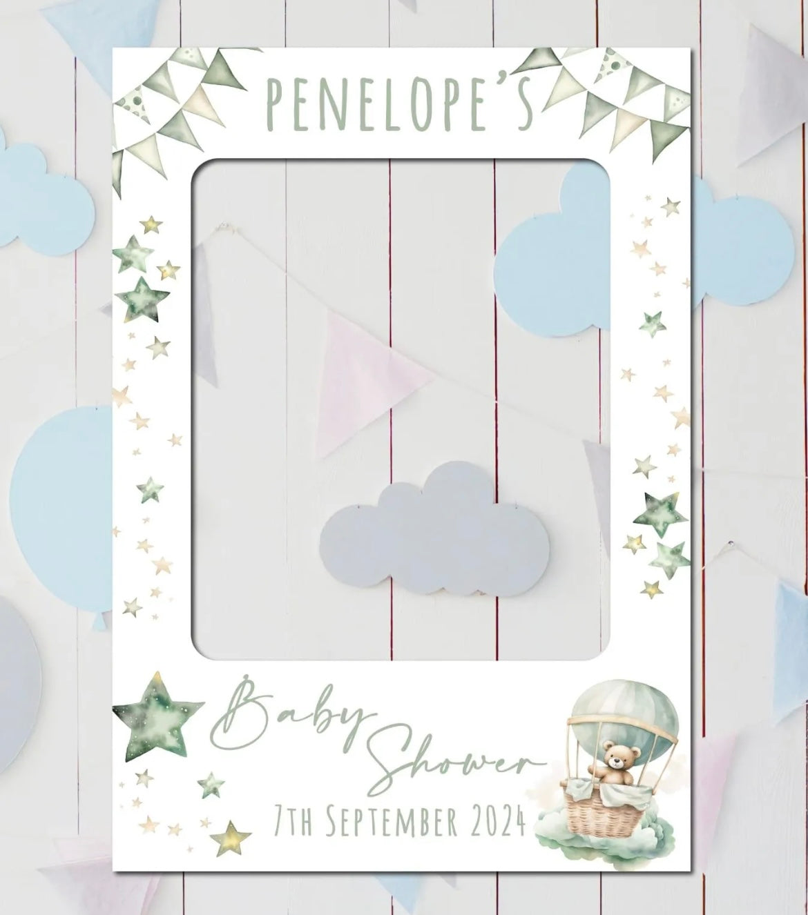 Baby Shower Selfie Teddy Board