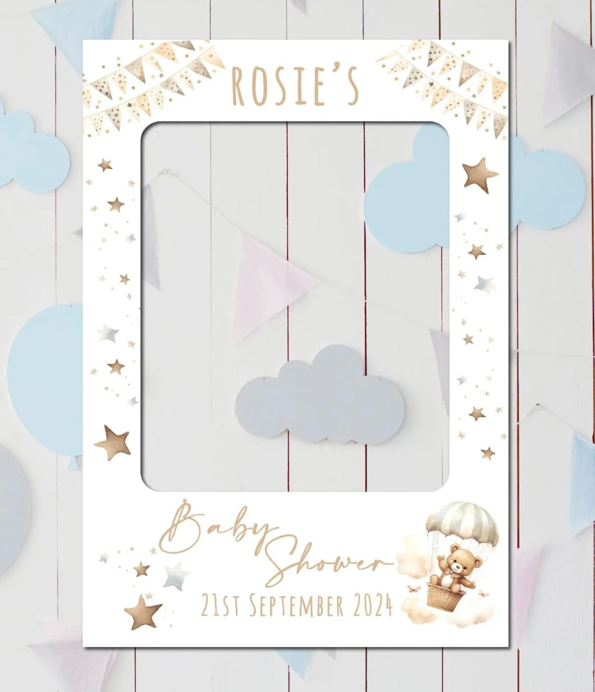 Baby Shower Selfie Teddy Board