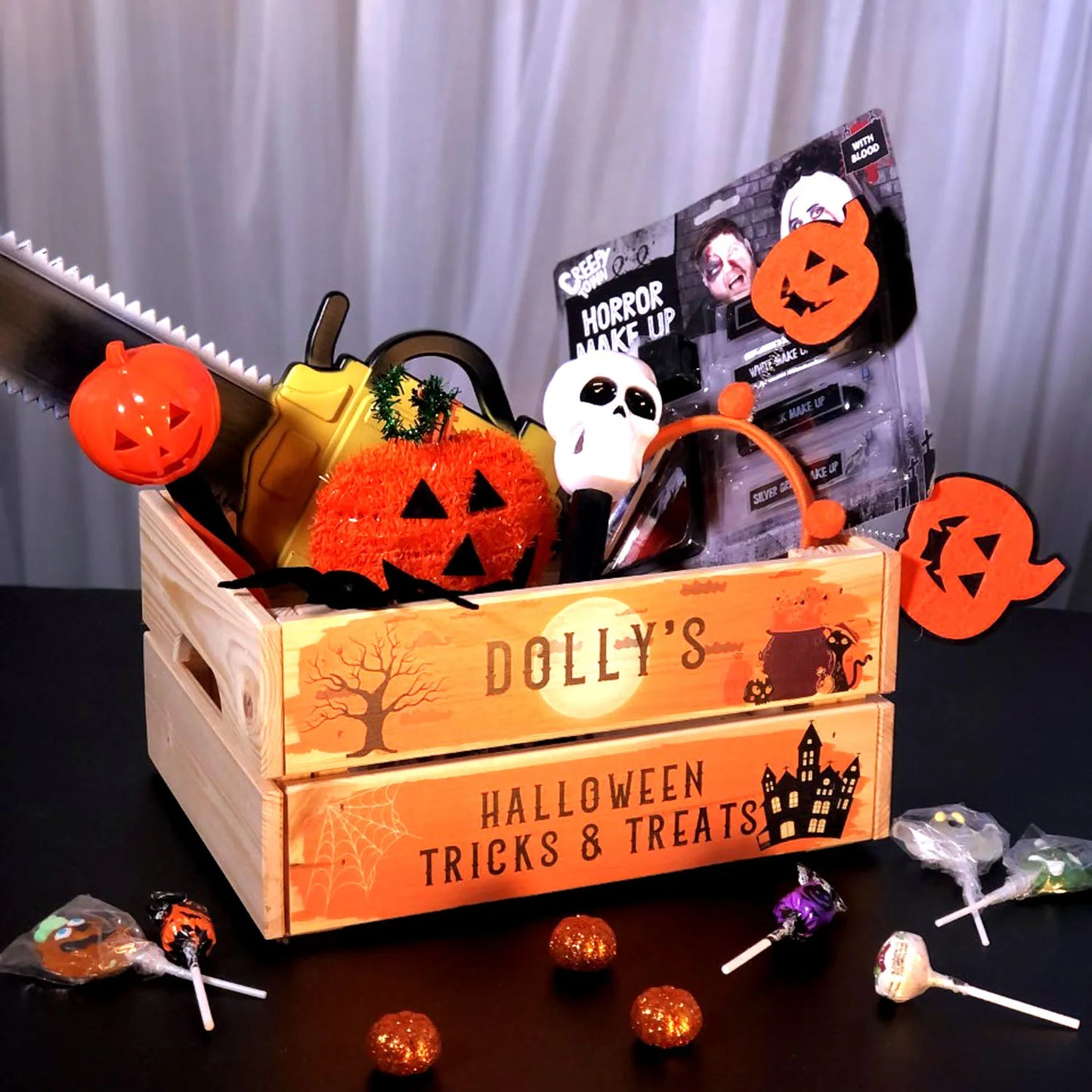 Halloween UV Printed Crate