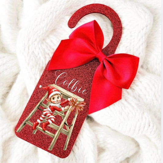 Christmas Elf Door Sign