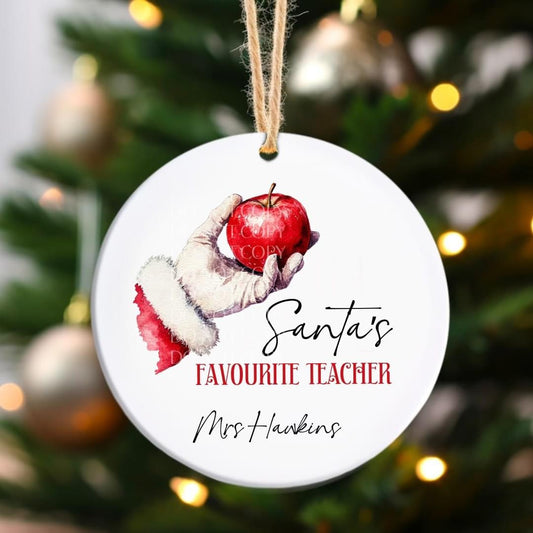 Christmas Teacher Tree Decoration