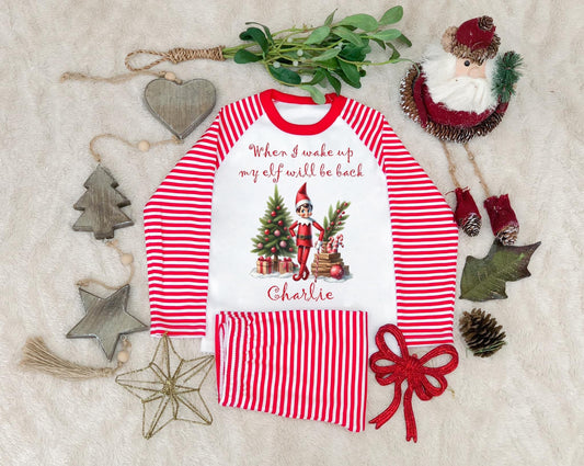 Christmas Striped Elf Pjs