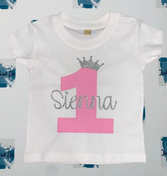 Short Sleeve Children Birthday Custom T-Shirts
