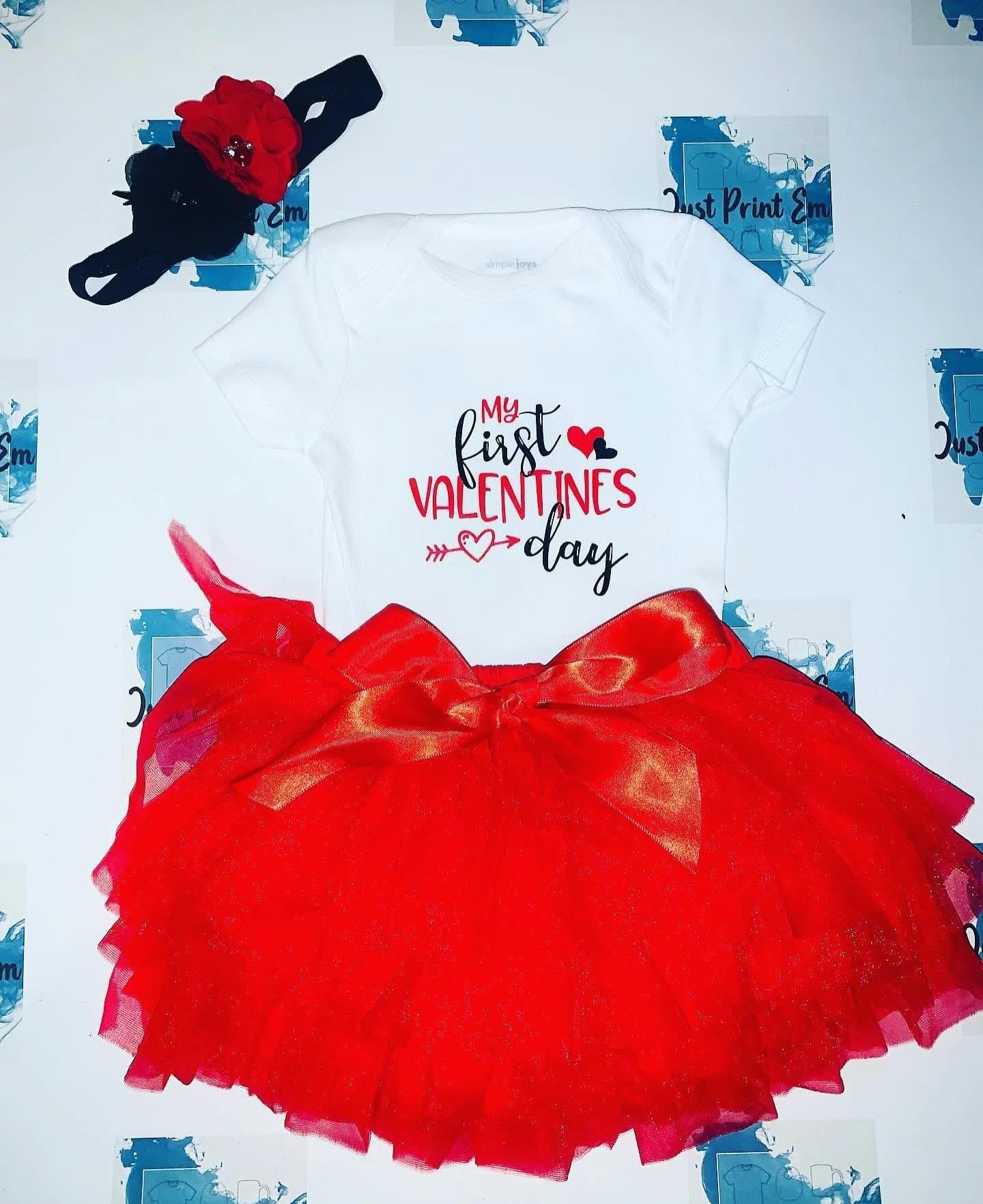 My First Valentines Day Tutu Set