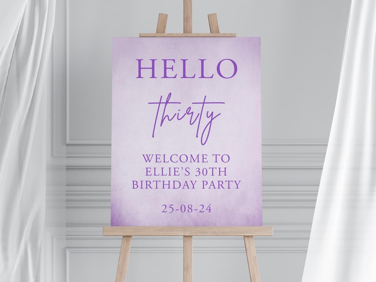 Personalised HELLO Birthday Party Boards