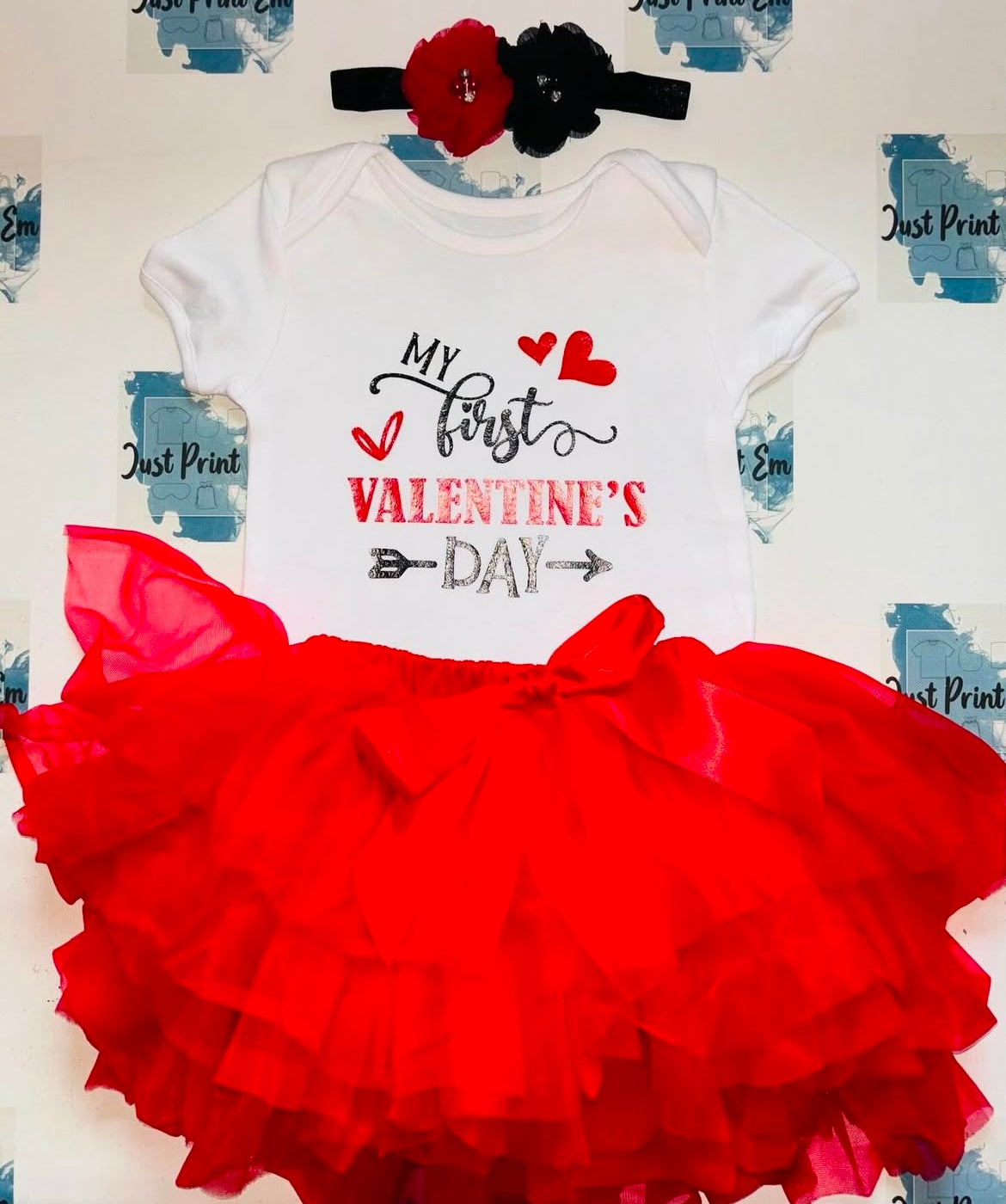 My First Valentines Day Tutu Set