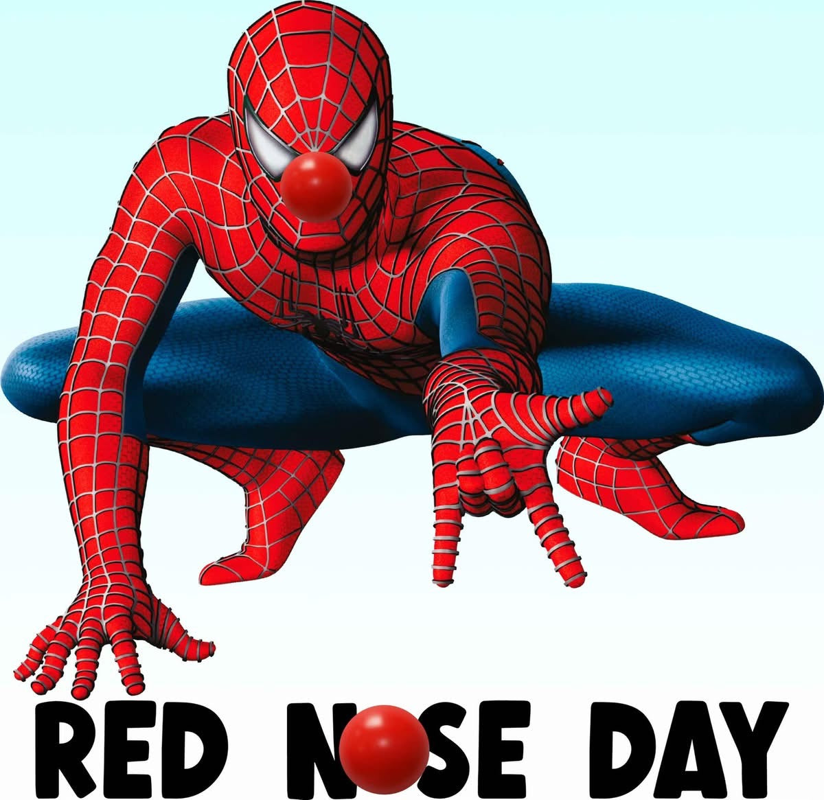 Spiderman Red Nose Day - White T/Shirt - Long Sleeve Top - Jumper - Hoody