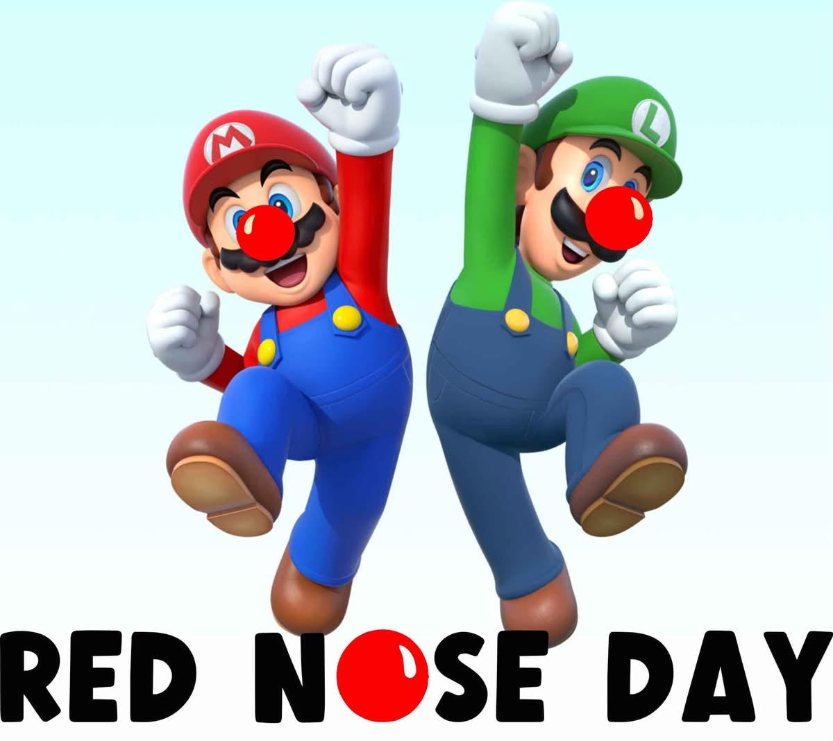 Super Mario Red Nose Day - White T/Shirt - Long Sleeve Top - Jumper - Hoody