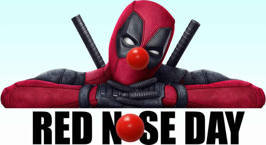 Deadpool Red Nose Day - White T/Shirt - Long Sleeve Top - Jumper - Hoody