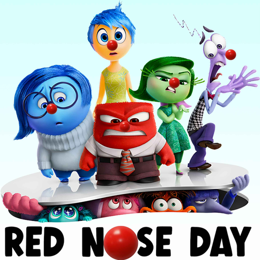 Inside Out Red Nose Day - White T/Shirt - Long Sleeve Top - Jumper - Hoody