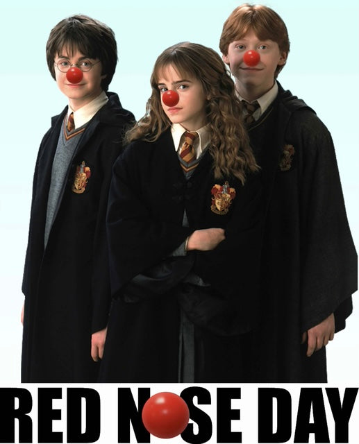 Harry Potter Red Nose Day - White T/Shirt - Long Sleeve Top - Jumper - Hoody