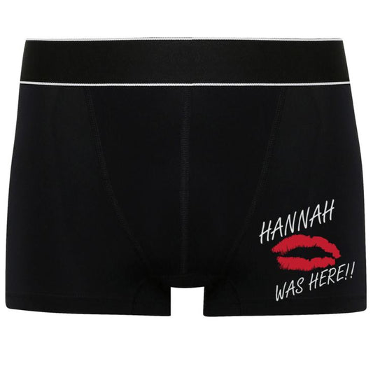 Valentines 'Was Here' Boxer Shorts