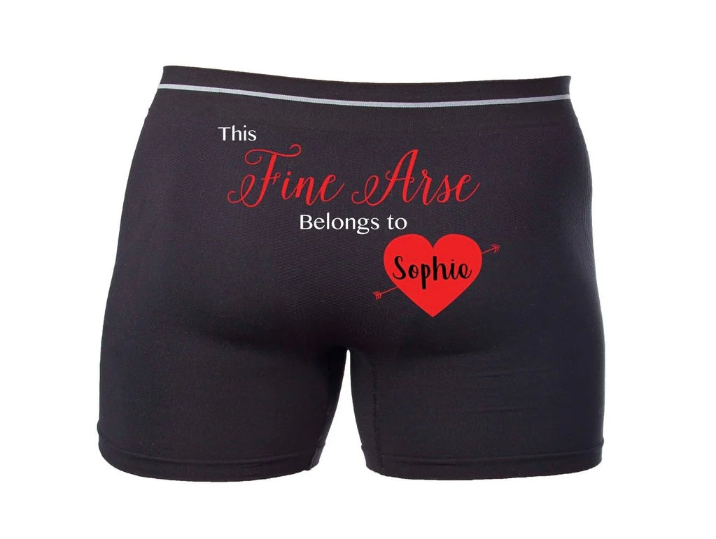 Valentines 'Fine Ar*e' Boxer Shorts