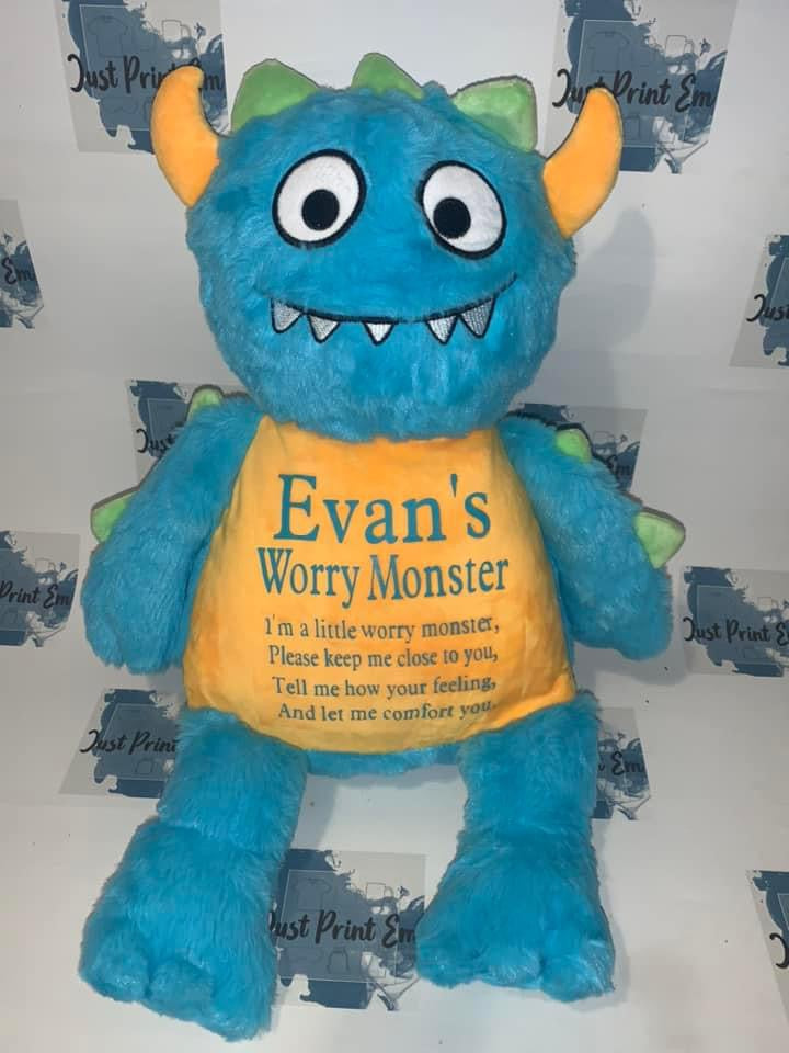 Personalised Teddy - Worry Monster