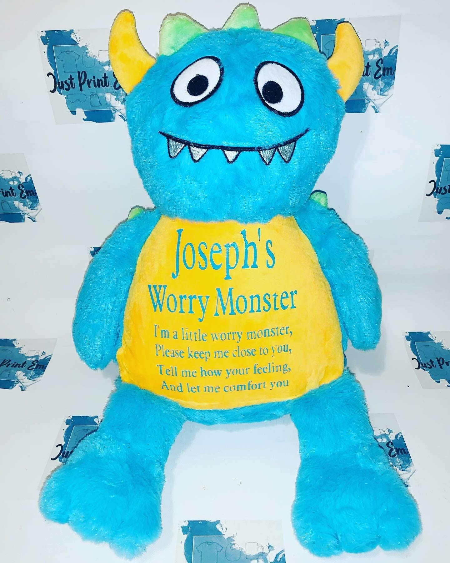 Personalised Teddy - Worry Monster
