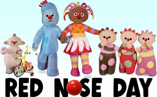 Iggle Piggle Red Nose Day - White T/Shirt - Long Sleeve Top - Jumper - Hoody