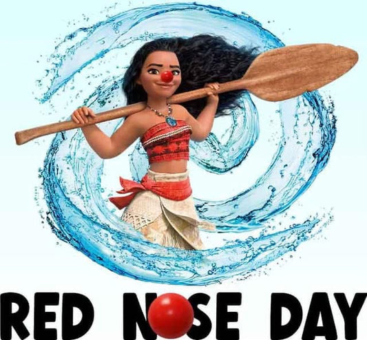 Moana Red Nose Day - White T/Shirt - Long Sleeve Top - Jumper - Hoody