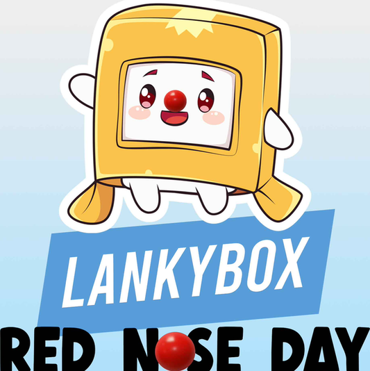 LankyBox Red Nose Day - White T/Shirt - Long Sleeve Top - Jumper - Hoody