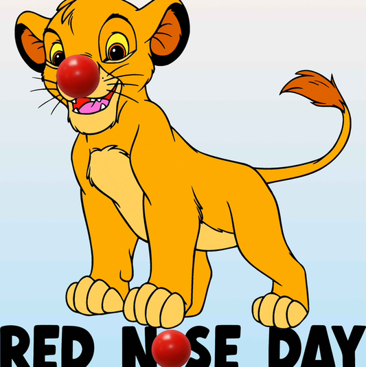 Lion King Red Nose Day - White T/Shirt - Long Sleeve Top - Jumper - Hoody